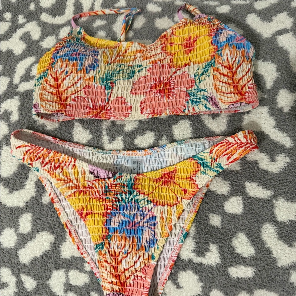 Colorful Floral Bikini Set